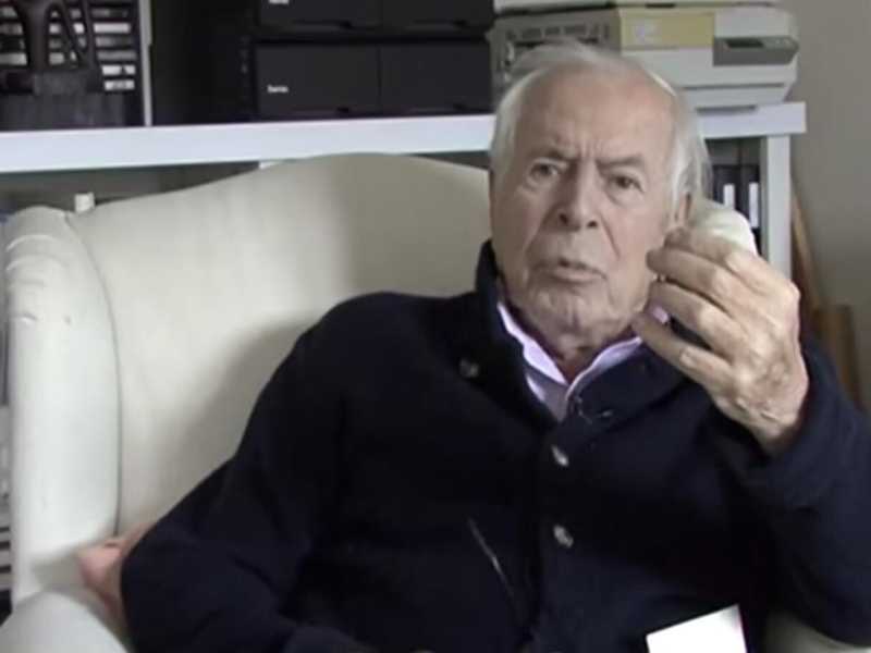 Un'immagine di Jean Daniel in un video del Nouvel Observateur del 2012