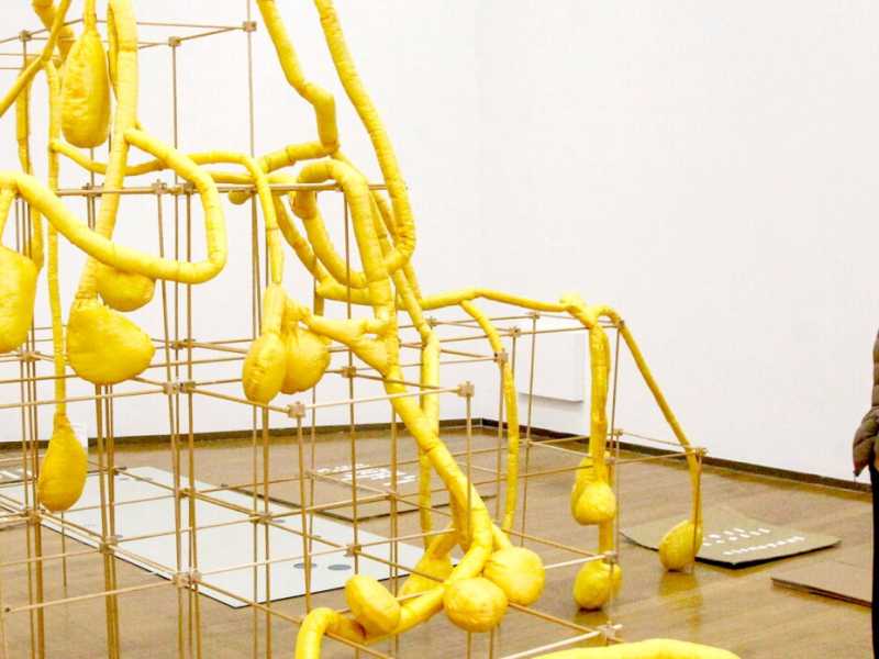 Un'esposizione al Padiglione di arte contemporanea di Milano (foto LaPresse)