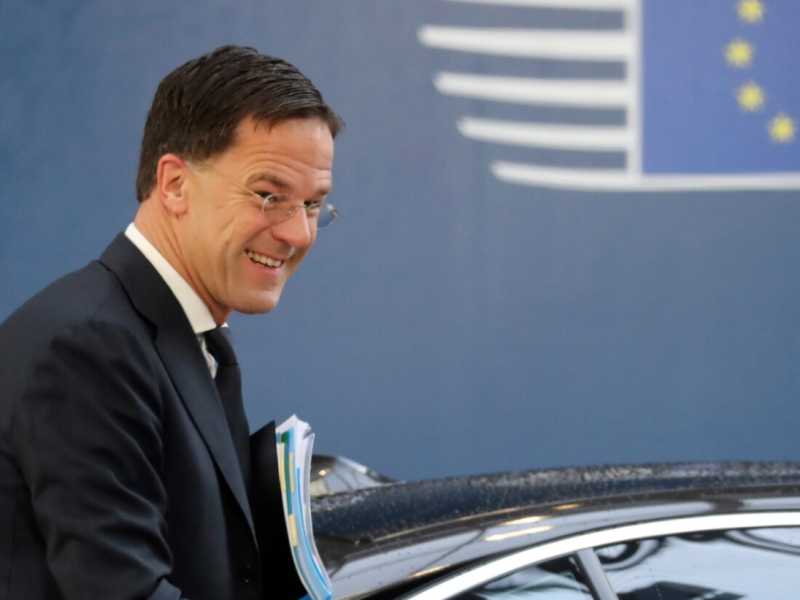 Il primo ministro olandese, Mark Rutte (foto LaPresse)