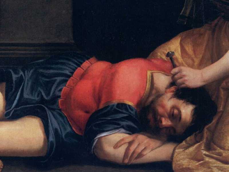 Artemisia Gentileschi, Giaele e Sisara, 1620, Museo Sz&eacute;pmuv&eacute;szeti, Budapest (Wikimedia Commons)