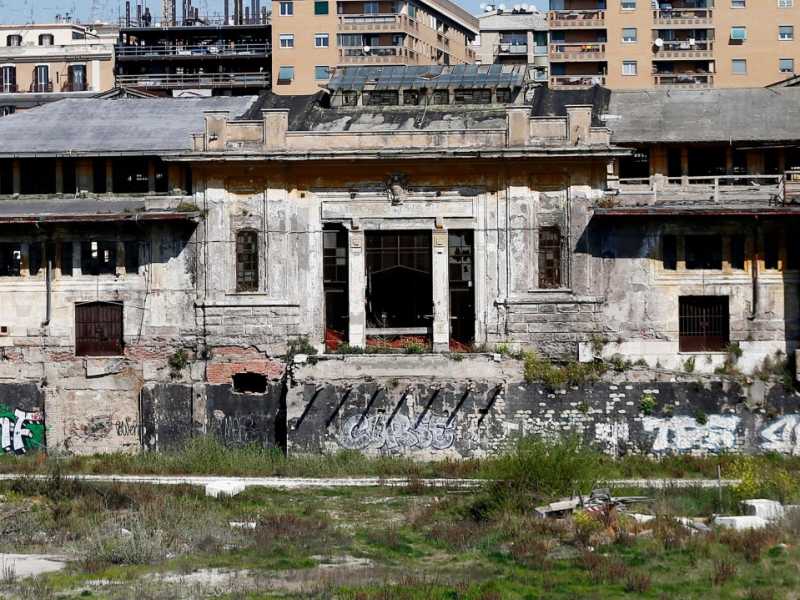 Ex mercati generale di Via Ostiense, a Roma (foto LaPresse)