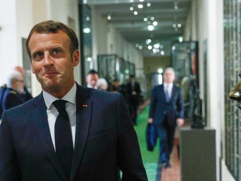 Emmanuel Macron (foto LaPresse)