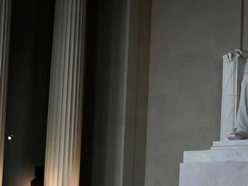 Il Lincoln Memorial a Washington D.C. (foto LaPresse)