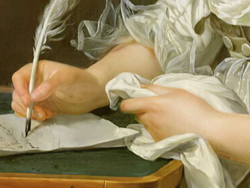 Dettaglio di Woman Writing With A Quill di Adelaide Labille
