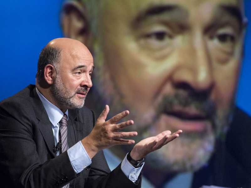 Il Commissario Ue Pierre Moscovici (foto LaPresse)