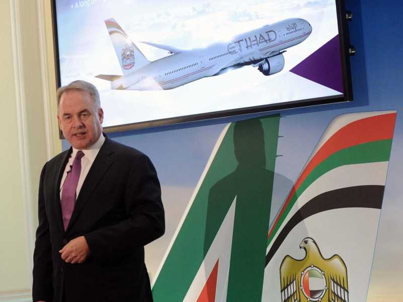 James Hogan, amministratore delegato di Etihad (Foto Lapresse)