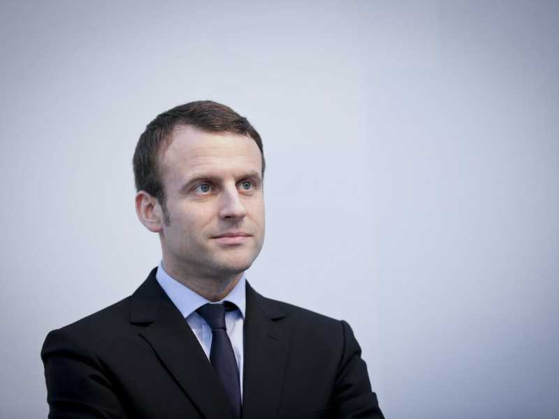 Il ministro dell'Economia francese, Emmanuel Macron (foto LaPresse)