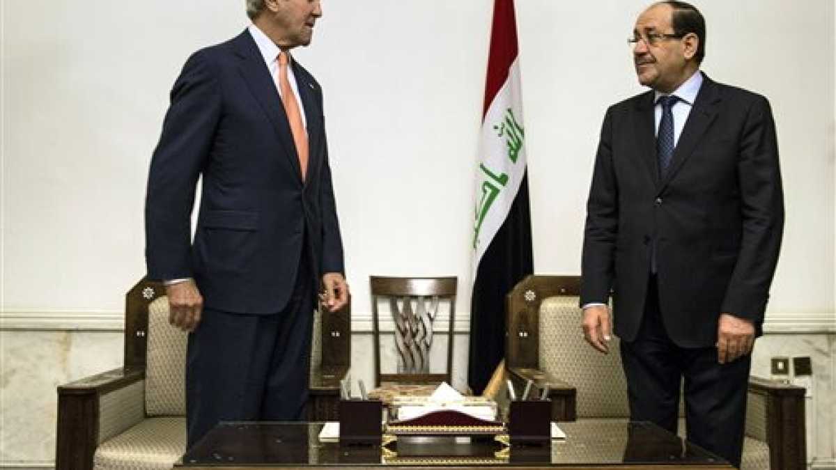 Immagine di Kerry arriva a Baghdad e fa pressioni su Maliki