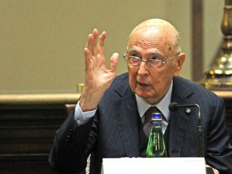 Il presidente della Repubblica Giorgio Napolitano (Foto La Presse)