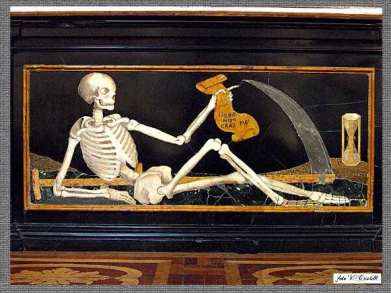 Il &ldquo;Trionfo della Morte&rdquo; sulla facciata dell&rsquo;Oratorio dei Disciplini a Clusone, dipinto nel 1485 da Giacomo Borlone de Buschis, domima la valle in cui s&rsquo;&egrave; svolta la tragedia di Yara Gambirasio