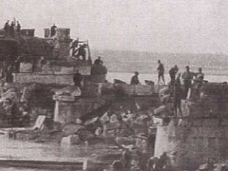 Ponte della Priula &ndash; Il ponte stradale fatto saltare dagli italiani nel novembre 1917