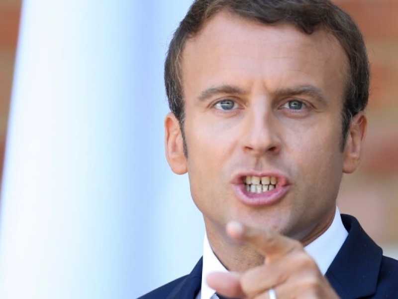 Emmanuel Macron (foto LaPresse)