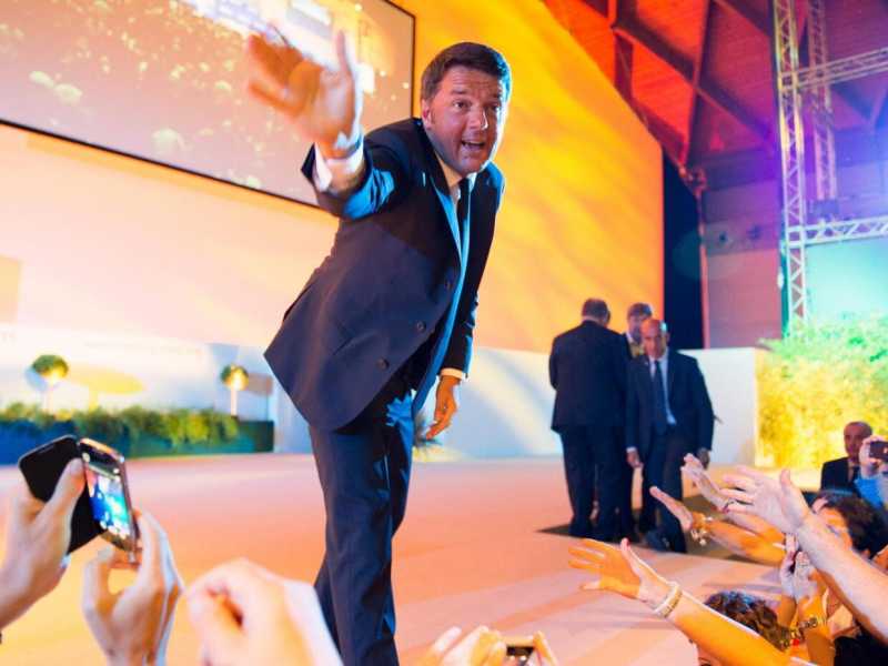Il presidente del Consiglio Matteo Renzi (foto LaPresse)