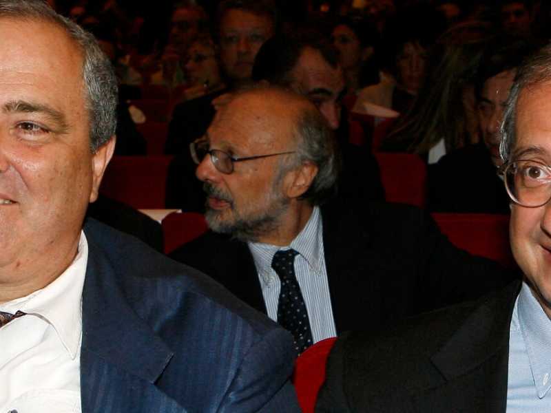 Goffredo Bettini e Walter Veltroni, insieme nel 2007 (foto LaPresse)