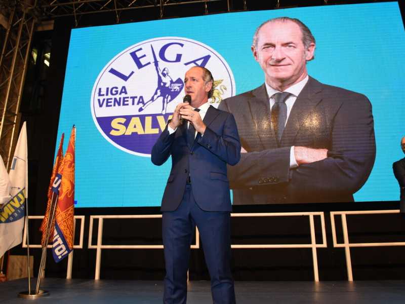 Il trionfo di Zaia, che prende il triplo dei voti di Salvini