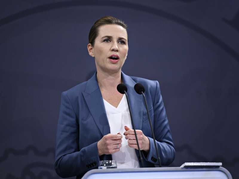 Mette Frederksen (Philip Davali / Ritzau Scanpix via AP)&nbsp;<br />