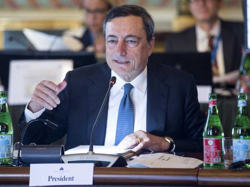 Mario Draghi (foto Lapresse)