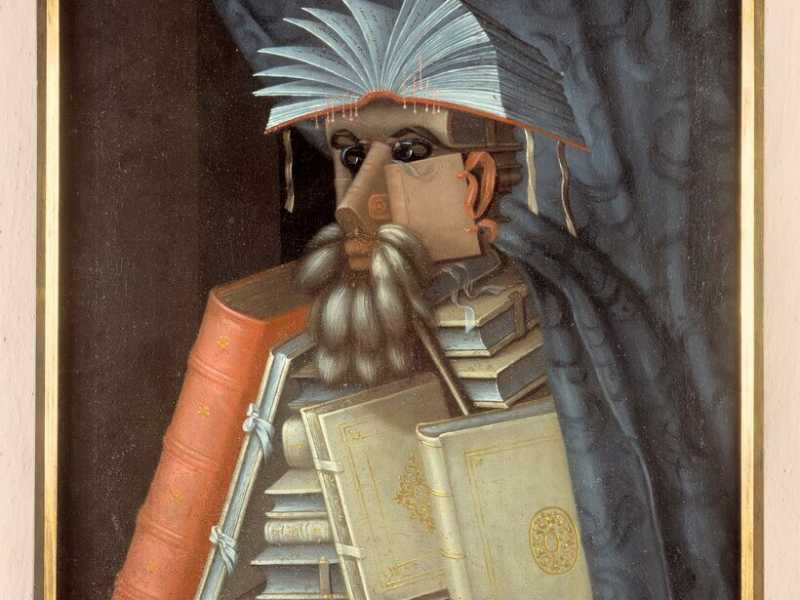 Giuseppe Arcimboldo, <em>Il bibliotecario</em> (1562, foto Wikipedia)