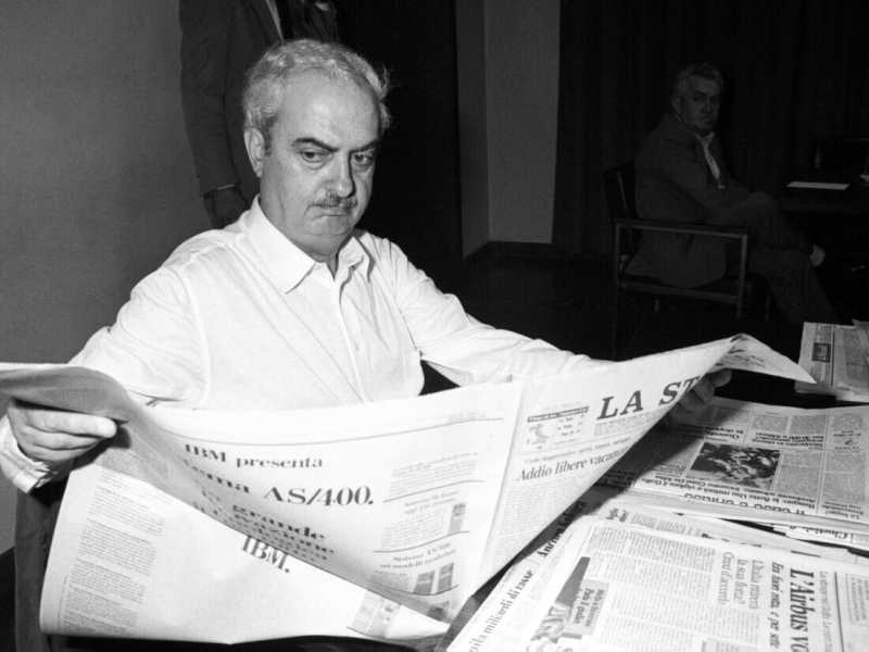&nbsp;Emanuele Macaluso, in una foto del 1988 (Ansa)