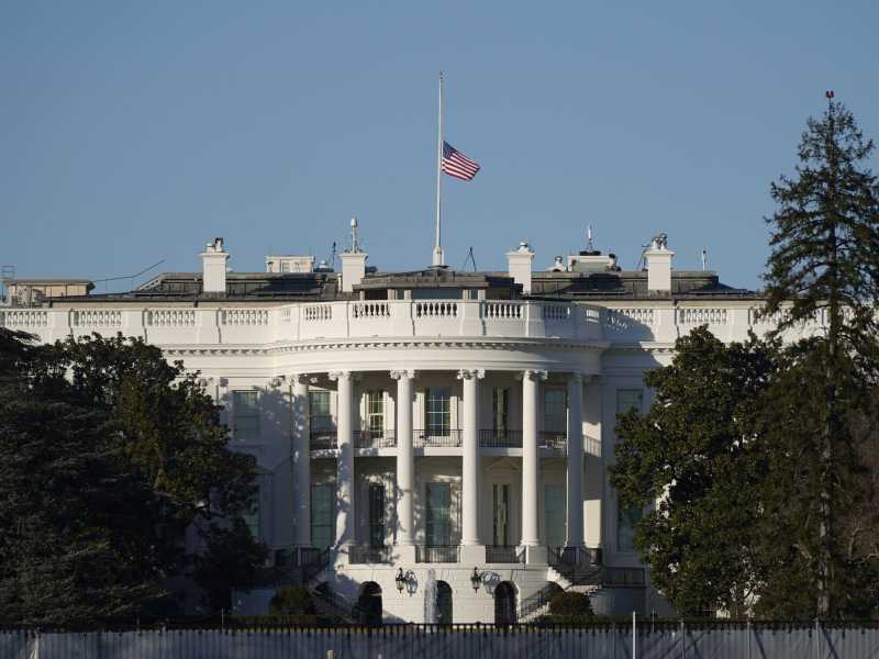 La Casa Bianca a Washington (foto LaPresse)