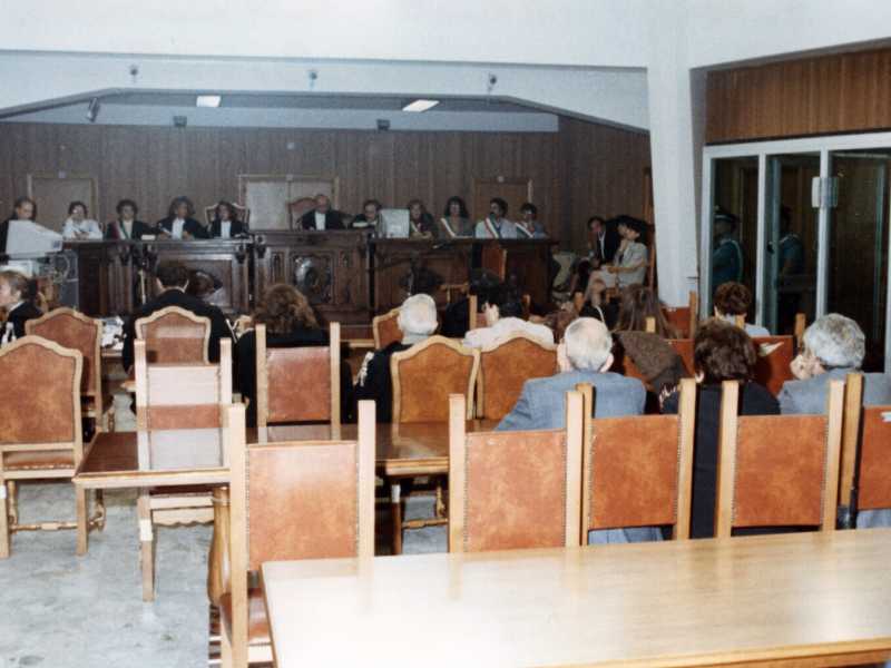Il processo Borsellino quater a Caltanissetta, una foto del 1994 (LaPresse)