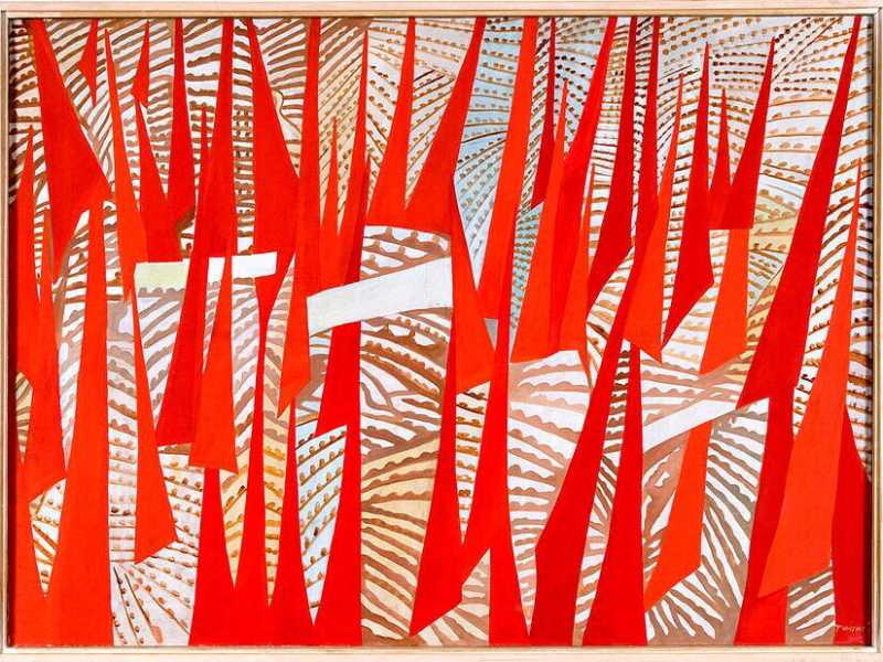 Giulio Turcato, Comizio, 1950, Roma, Galleria d&rsquo;Arte Moderna&nbsp;<br />