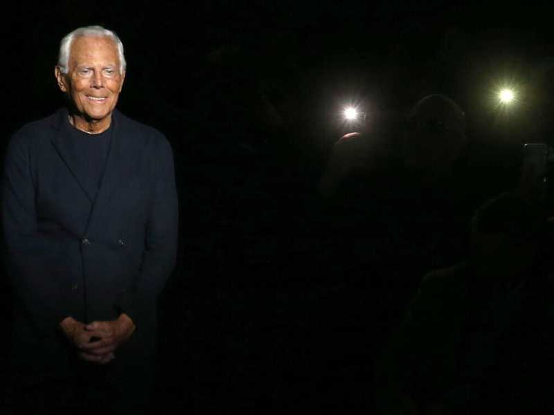 &nbsp;Giorgio Armani (foto Ansa)