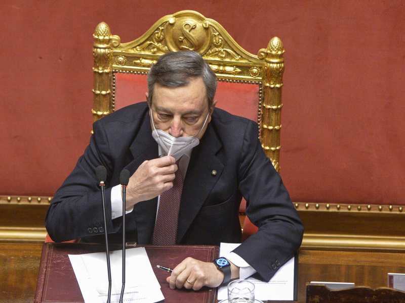 Il "repubblicano" Draghi ottiene la fiducia al Senato con 262 voti