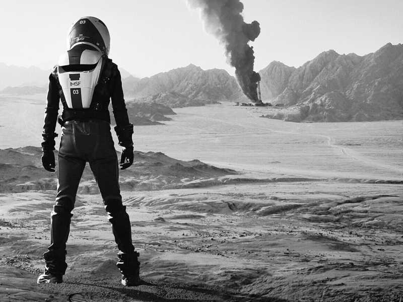 Un'immagine dalla serie tv "Mars" (NatGeo). Tra gli interpreti anche lo scrittore Kim Stanley Robinson <br />