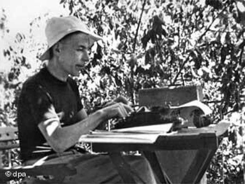 Friedrich Glauser a Nervi, dove morir&agrave; nel 1938. Era nato a Vienna  nel 1896 (Wikimedia Commons)&nbsp;<br />