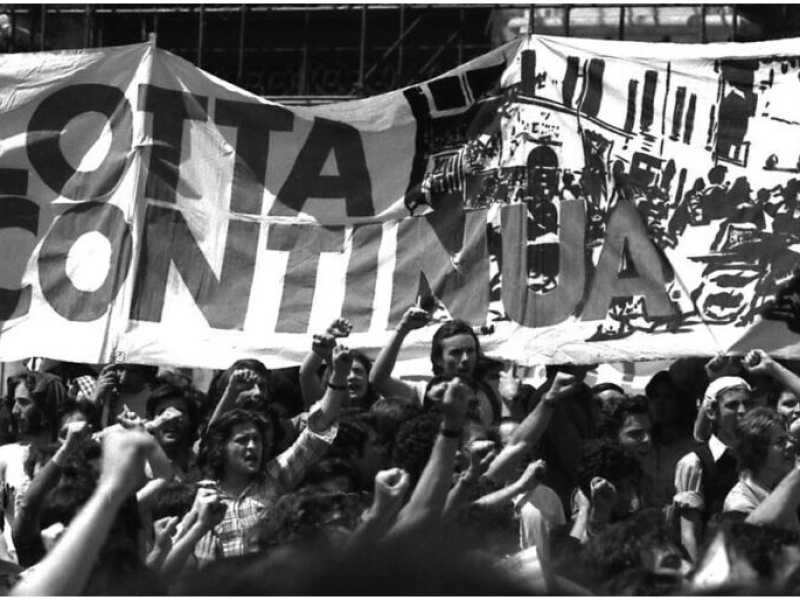 Una manifestazione di Lotta continua negli anni '70 (Wikimedia commons)