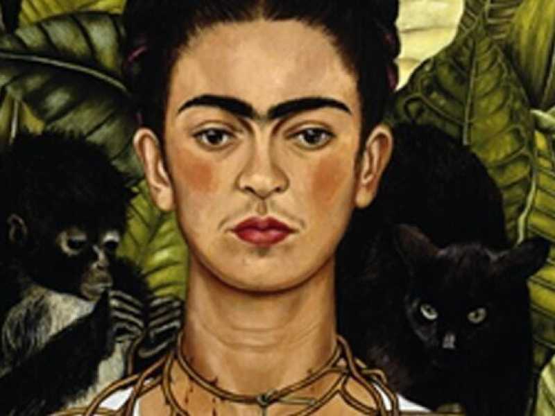 <span style="font-family: Arial, Verdana, sans-serif; font-size: 12px;">Frida Khalo, "Autoritratto con collana di spine" (Ansa)</span>