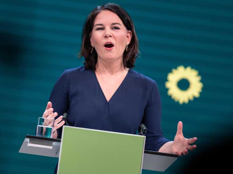 Annalena Baerbock, la candidata dei Versi per la cancelleria tedesca (Ansa)&nbsp;<br />