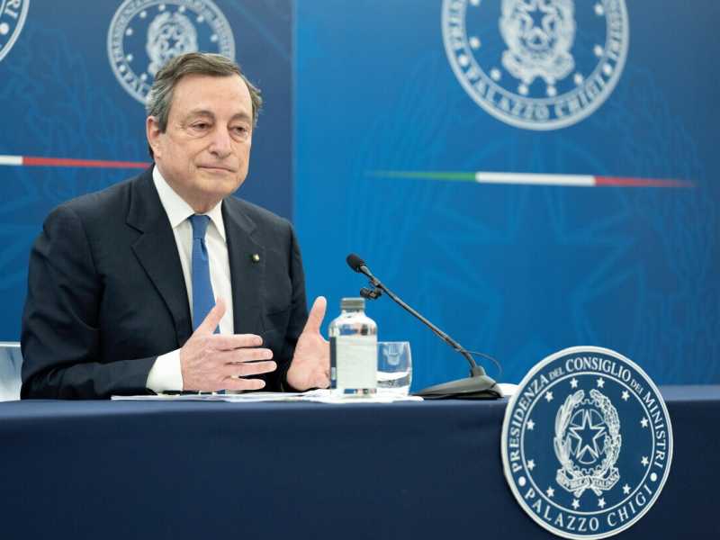 Mario Draghi (foto Ansa)