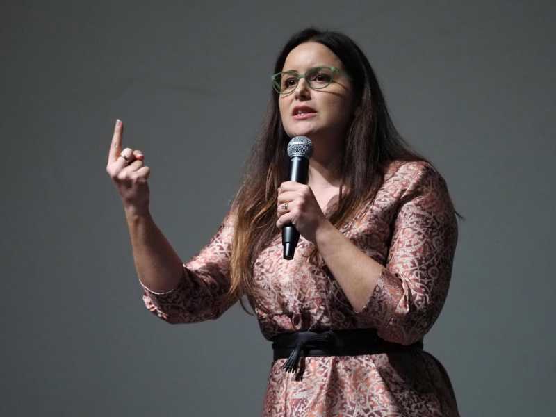Isabella Conti, sindaco di San Lazzero di Savena, di Italia viva (foto Ansa)