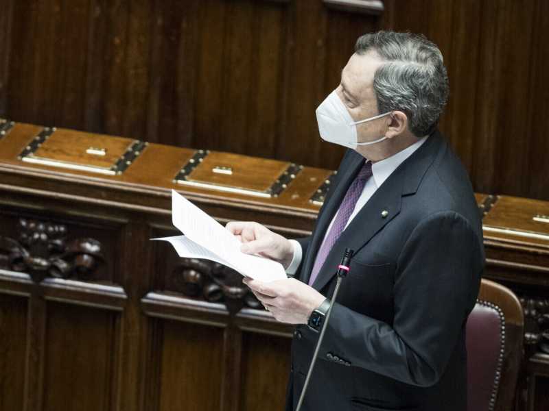 Mario Draghi (foto LaPresse)