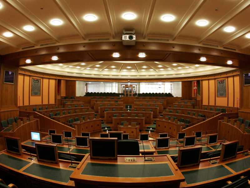 La sede del Consiglio regionale del Lazio (foto Ansa)