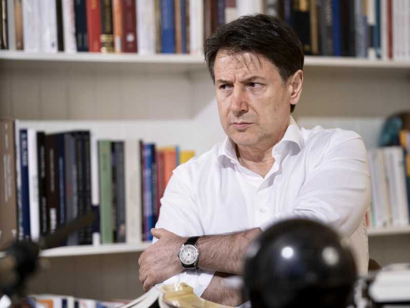 Giuseppe Conte (foto Ansa)
