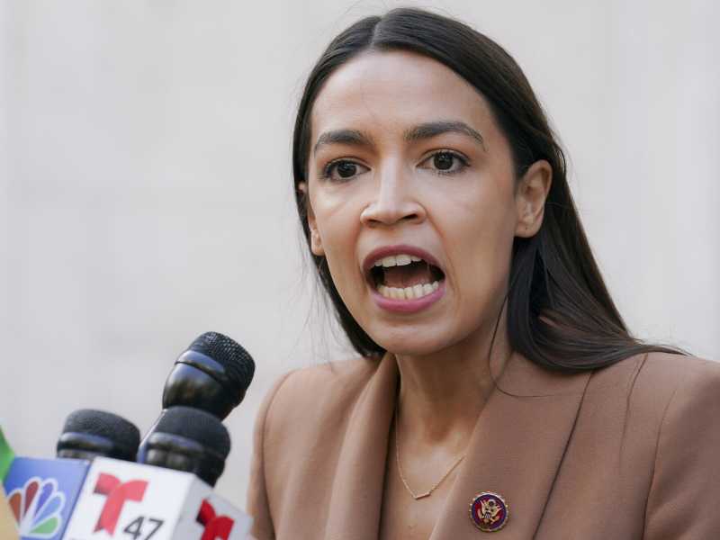 La rappresentante dei Democratici Alexandria Ocasio-Cortez (AP Photo/John Minchillo)