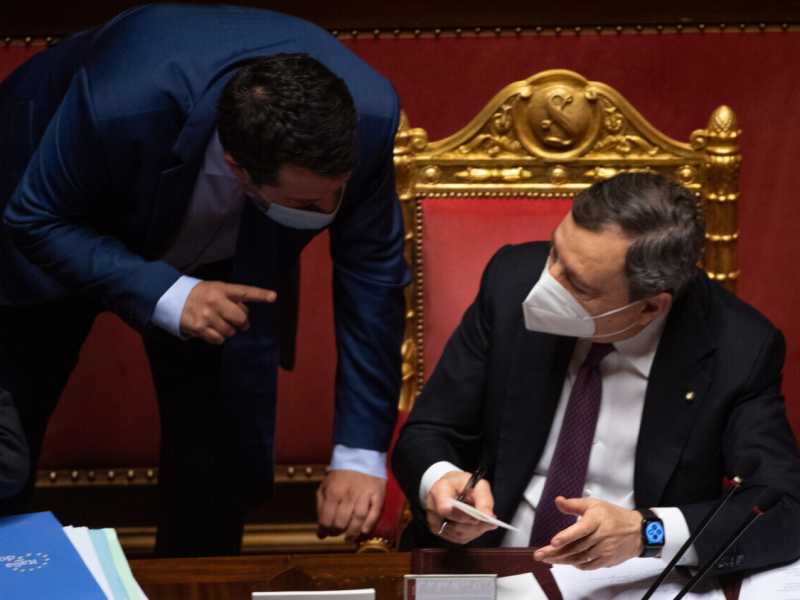 "Sosterremmo Draghi per il Quirinale", dice Salvini