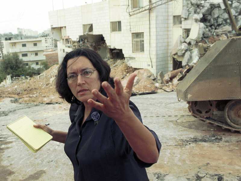 La giornalista israeliana Amira Hass (Ansa)&nbsp;