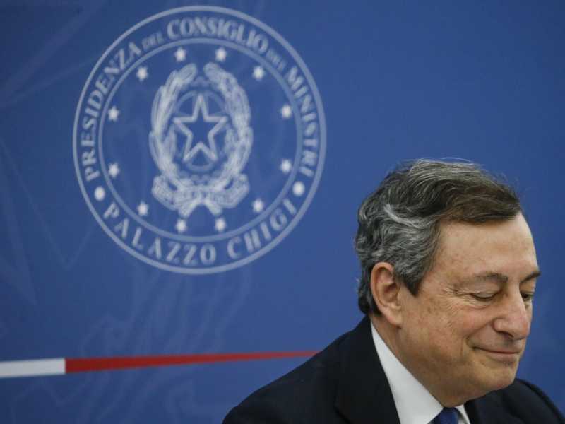 Mario Draghi (foto Ansa)