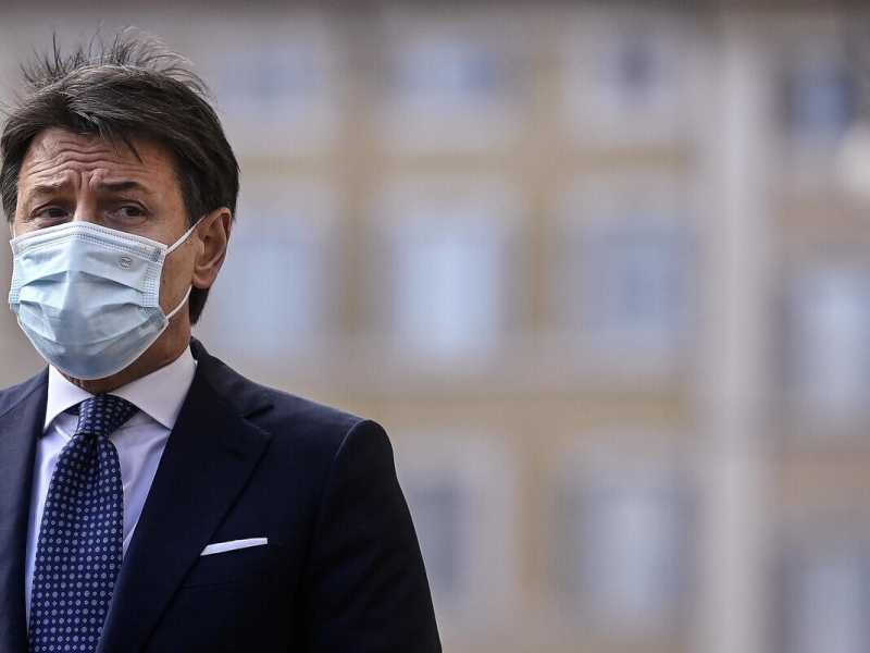 Giuseppe Conte (foto Ansa)