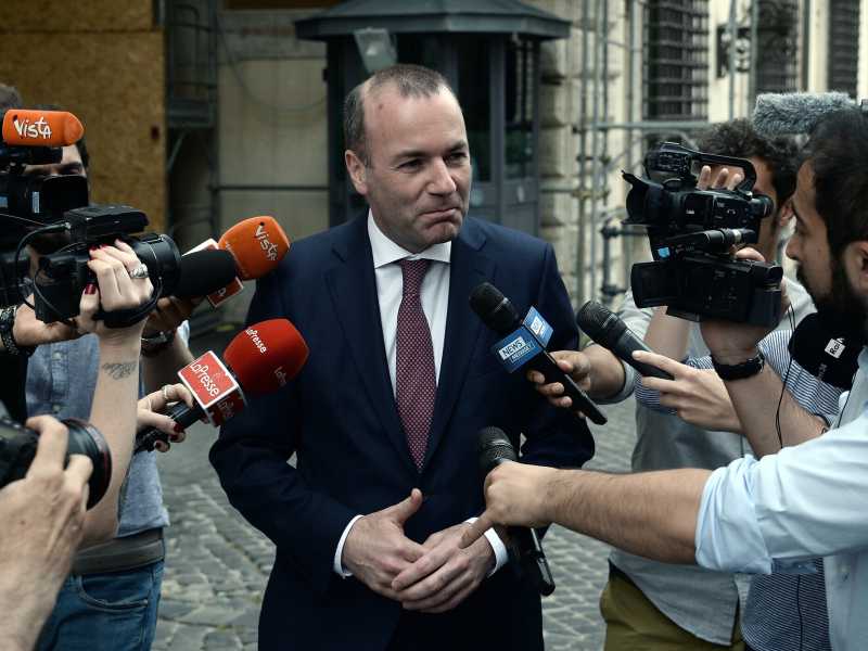 Manfred Weber, foto LaPresse<br />&nbsp;<br />
