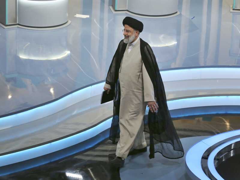 Il candidato alle elezioni presidenziali in Iran Ebrahim Raisi (LaPresse)<br />