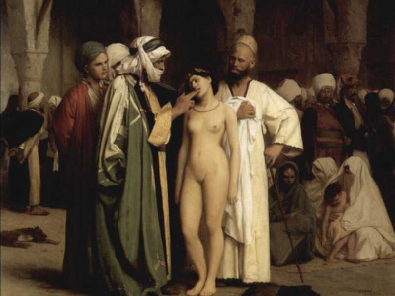 Jean-L&eacute;on G&eacute;r&ocirc;me, Il mercato degli schiavi (1866)&nbsp;<br />