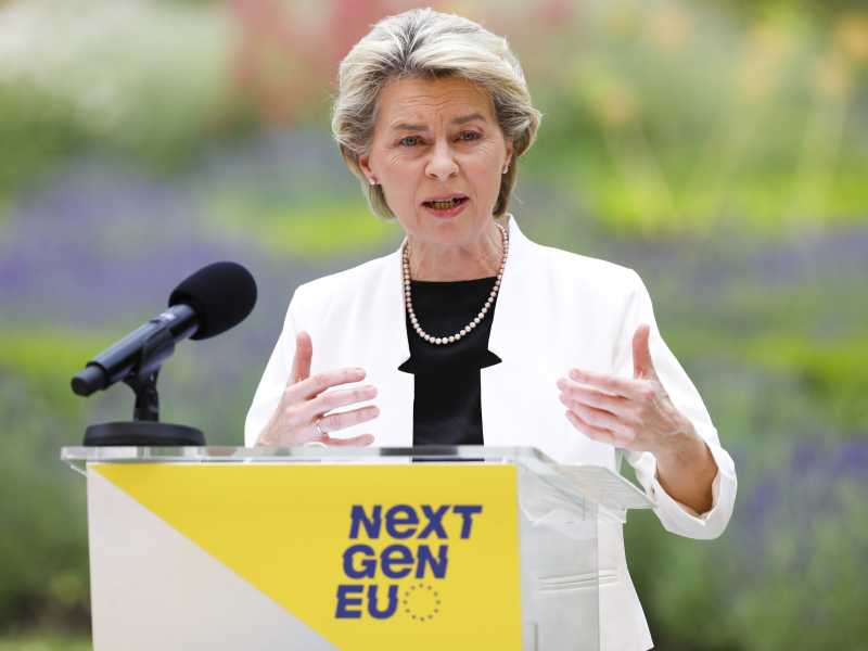 Ursula von der Leyen, presidente della Commissione europea (LaPresse)&nbsp;<br />
