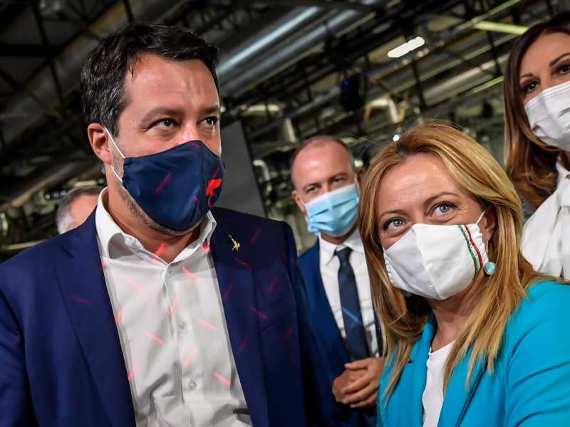 Salvini e Meloni a mezzo punto di distanza nei sondaggi