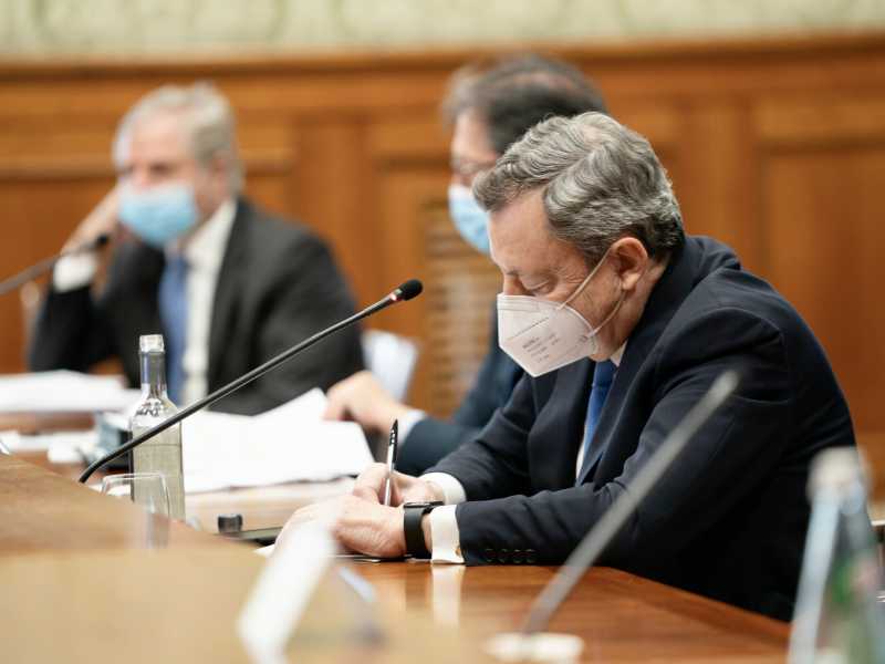 Mario Draghi (foto LaPresse)