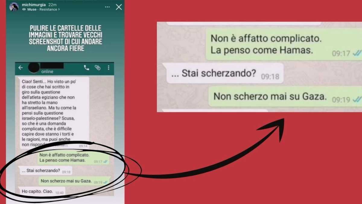 Immagine di Murgia in divisa di Hamas